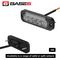 BASE6 4 LED 3W Low Profile Surface Mount Perimeter Light