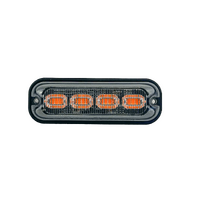 BASE6 4 LED 4W Amber Low Profile Surface Mount Perimeter Light