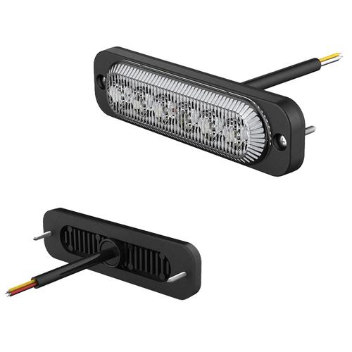 BASE6 6 LED 4W Red Low Profile Surface Mount Perimeter Light