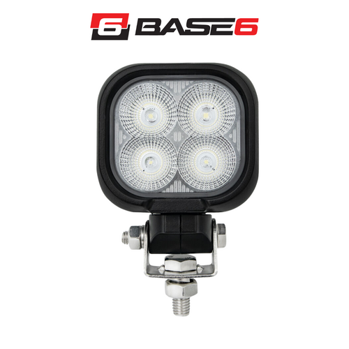 BASE6 HD Series 40W Work Light Flood Beam