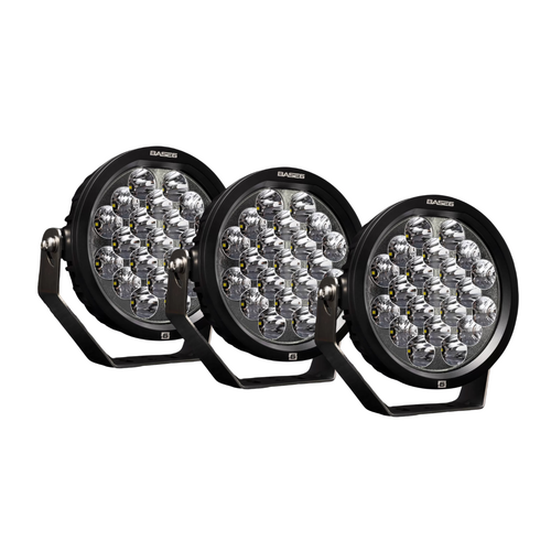 BASE6 7" Diameter Driving Light - Triple Pack