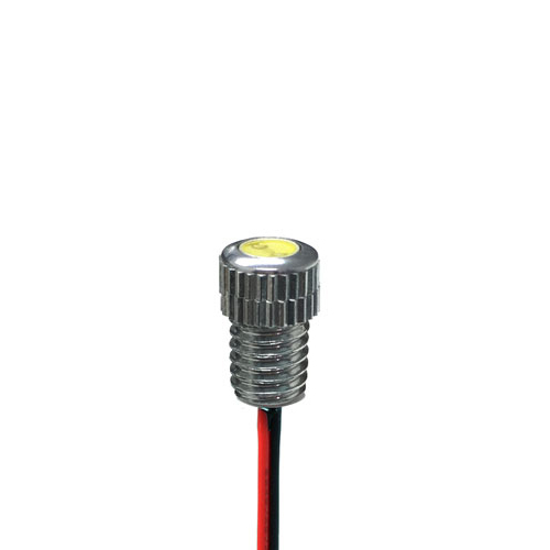 BASE6 Flush Mount LED Bolt - Red, 0.5W, 6mm, No Lens