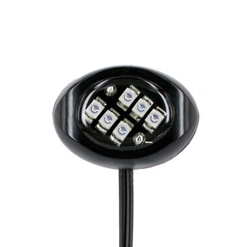 BASE6 LED Module Red, Round Black Housing