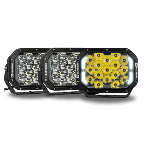 BASE6 Quad Series MK2 LED Driving Lights - Triple Pack