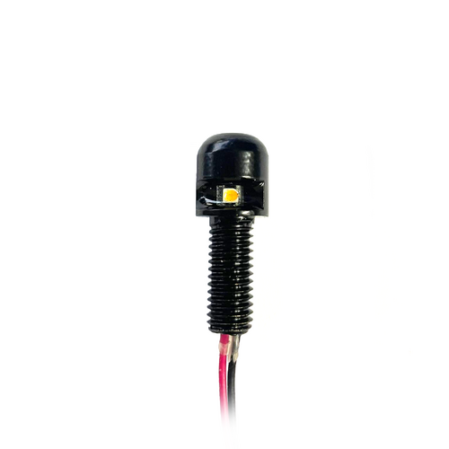 BASE6 Motorbike Licence Plate LED Bolt (Single Light) Black