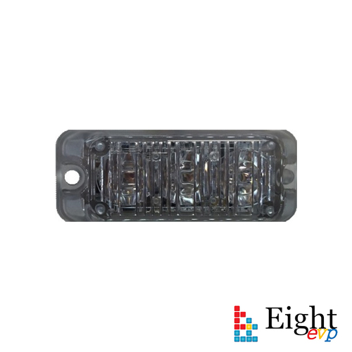 Amber 3 LED surface mount warning light - 8EVP E8103 