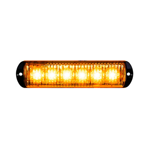 8EVP 6 LED surface mount warning light - Amber