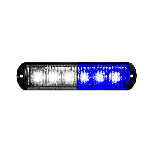 8EVP 6 LED surface mount warning light - Blue / White