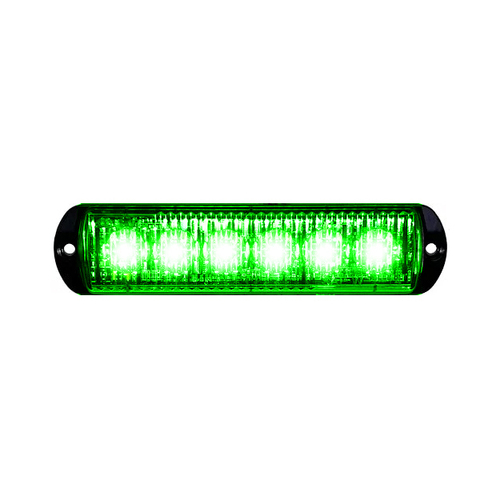 8EVP 6 LED surface mount warning light - Green