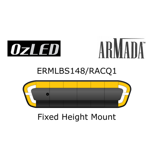 ARMADA Light Bar, 48", Amber w/ A/W Corners & Alley, No Rears, RACQ Spec