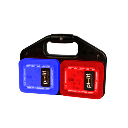  Pi-Lit [ALKALINE] Set of 4 ICS Sequential Flares (2 x Blue Side / Top LED, 2 x Red Side / Top LED)