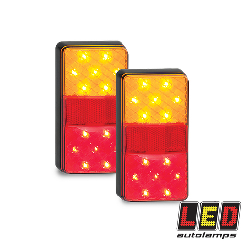 150 Series Trailer Light, Stop/Tail/Indicator, Twin Pack, 12VDC - LED Autolamps