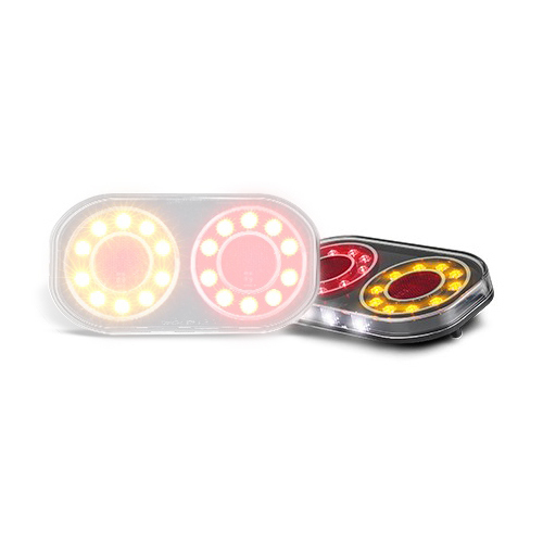 209 Series Boat/Trailer Tail Lights with Licence Light, Single - LED Autolamps