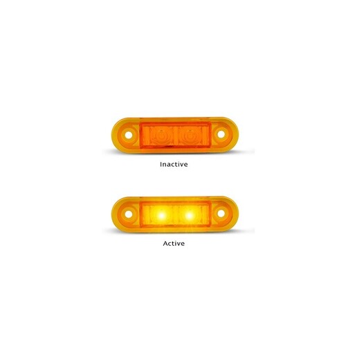 7922 Series Side Markers Amber (Twin Pack)