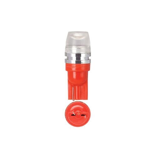 HIGH POWERED LED T-10 WEDGE GLOBES (WARM RED) - Blister pack of 2 - NARVA Part No. 18068BL