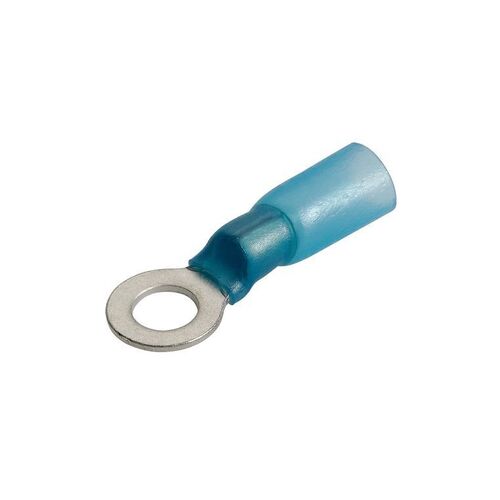 5.0MM ADHESIVE LINED RING TERMINAL BLUE (50 pack) - NARVA Part No. 56364