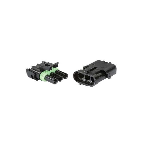 3 WAY FEMALE WATERPROOF CONNECTOR HOUSING (2 pack) - NARVA Part No. 56473BL