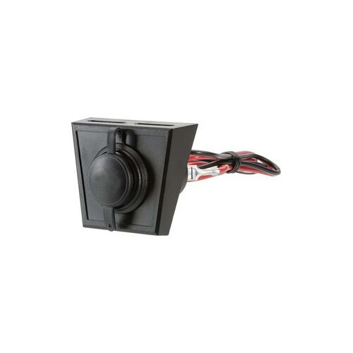 Accessory Socket with Optional Mounting Panel - NARVA Part No. 81028BL