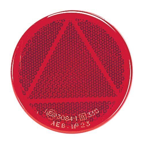 Red Retro Reflector with Self Adhesive - NARVA Part No. 84007/50
