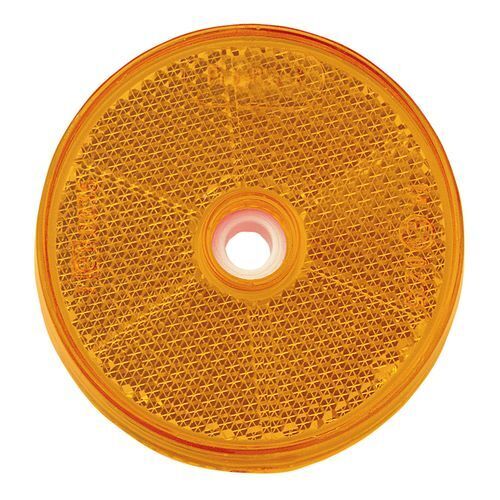 Amber Retro Reflector with Central Fixing Hole - NARVA Part No. 84011BL