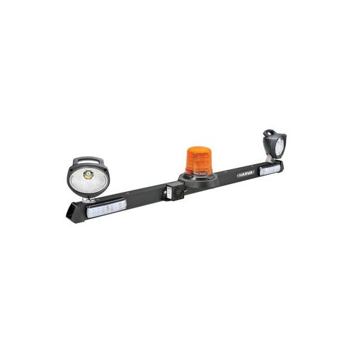 12/24V LED Low Profile Rotating Strobe Utility Bar, Mini Senator LED Work Lamps - 1.2m - NARVA Part No. 85075A