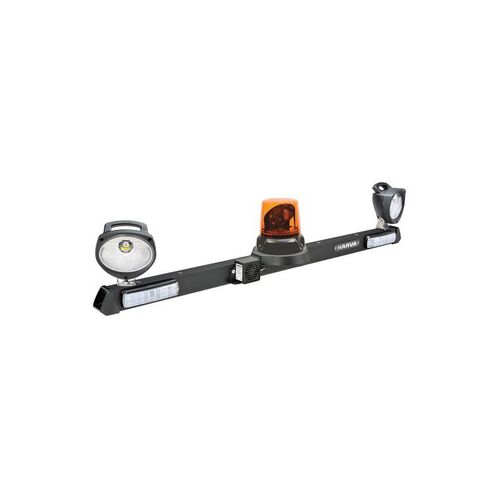 12/24V Utility Bar with Aeromax Rotating LED Beacon + 72469 work lamps - NARVA Part No. 85081A
