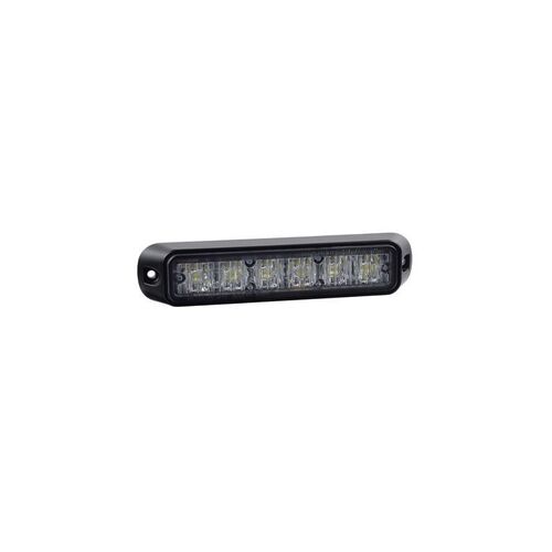 Low Profile High Powered LED Warning Light (White) - 6 x 1 Watt LEDs - NARVA Part No. 85206W