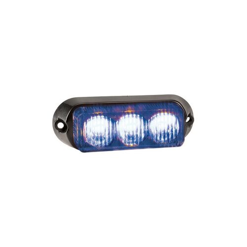 High Powered LED Warning Light (Blue) - 3 x 1 Watt LEDs - NARVA Part No. 85210B