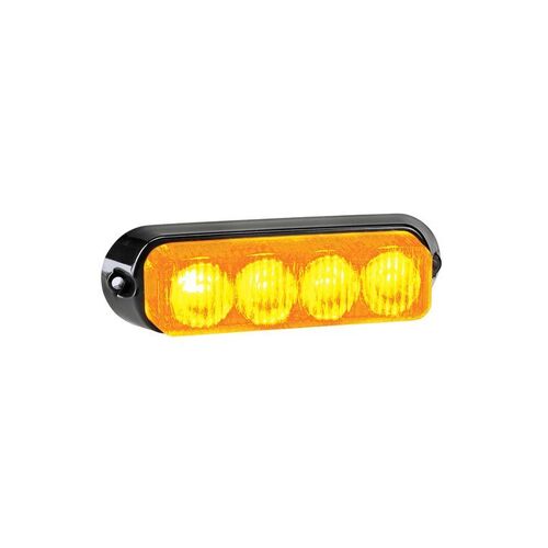 High Powered LED Warning Light (Amber) - 4 x 1 Watt LEDs - NARVA Part No. 85212A