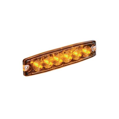 High Powered Low Profile LED Warning Light (Amber) - 6 x 1 Watt LEDs - NARVA Part No. 85214A