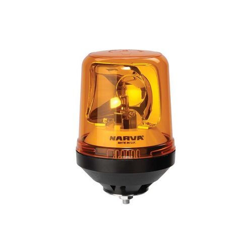 Optimax Rotating Beacon (Amber) Single Bolt Mount 12/24 Volt - NARVA Part No. 85652A