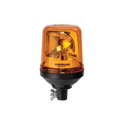 Optimax Rotating Beacon (Amber) Pipe Mount Base 12/24 Volt - NARVA Part No. 85654A