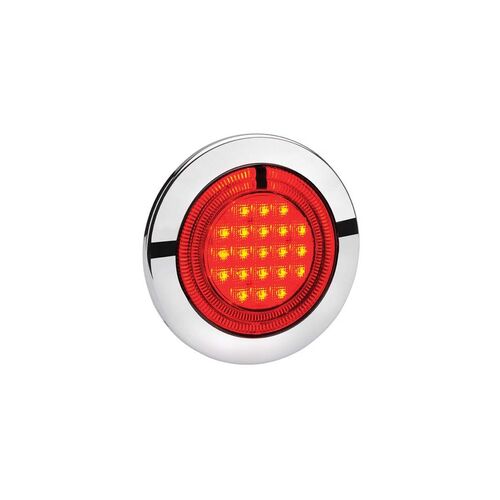 9-33 VOLT MODEL 56 LED REAR STOP LAMP (RED) WITH RED LED TAIL RING - NARVA Part No. 95606
